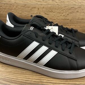 Size 12 - Adidas Grand Court 2.0 Black White